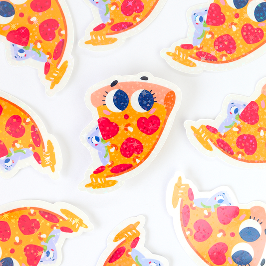 JULIESBUDDIES Autocollant individuel Pizza au fromage