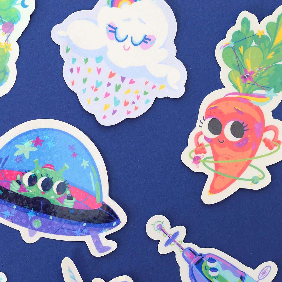JULIESBUDDIES Cosmic Carrot Individual Sticker