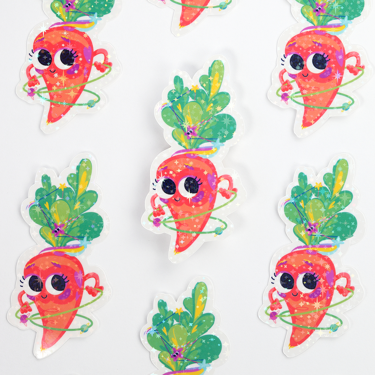 JULIESBUDDIES Cosmic Carrot Individual Sticker