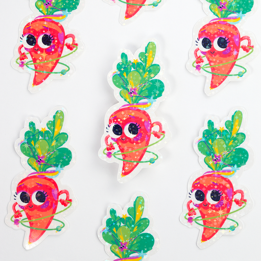 JULIESBUDDIES Autocollant individuel Carotte cosmique