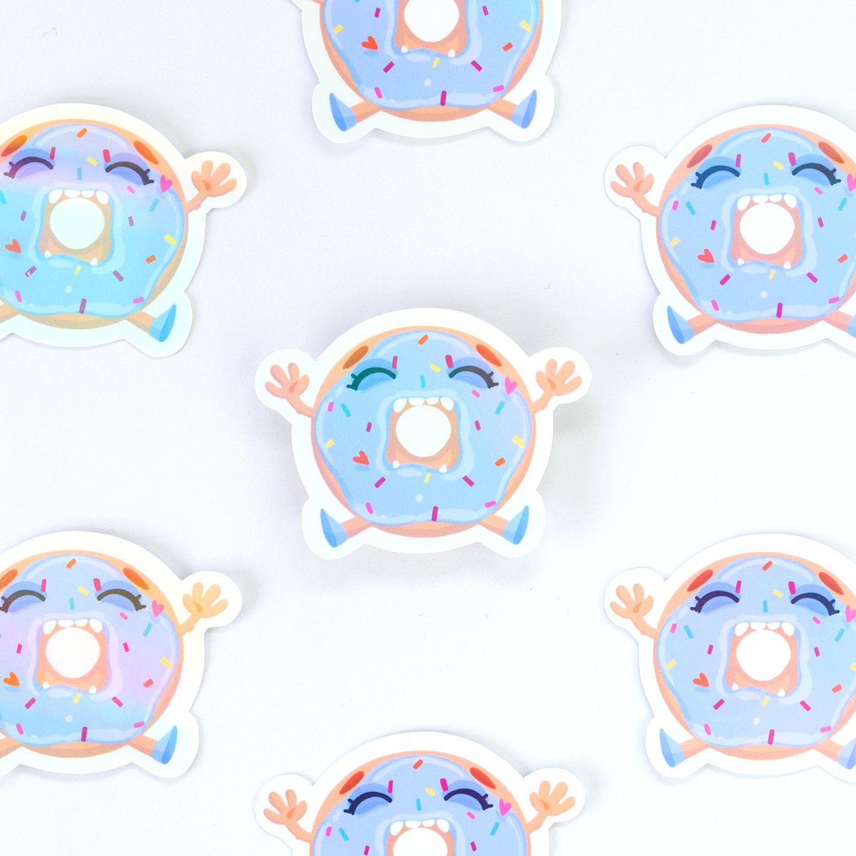 JULIESBUDDIES Autocollant individuel Beignet Donut