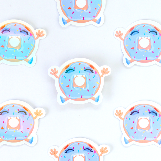 JULIESBUDDIES Autocollant individuel Beignet Donut