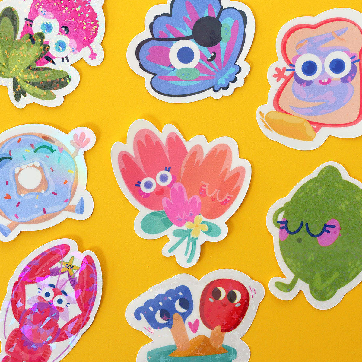 JULIESBUDDIES Autocollant individuel Fleurs câlines