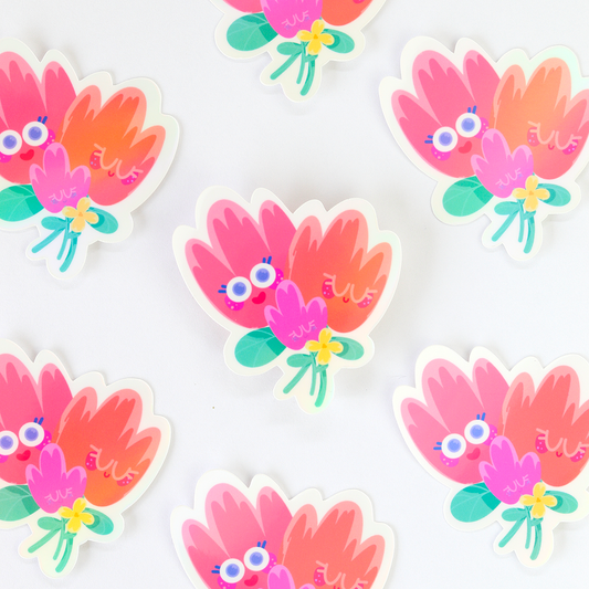 JULIESBUDDIES Autocollant individuel Fleurs câlines