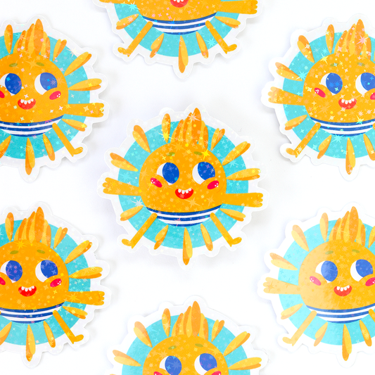 JULIESBUDDIES Autocollant individuel Soleil Heureux