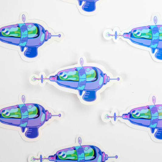 JULIESBUDDIES Autocollant individuel Pistolet Laser