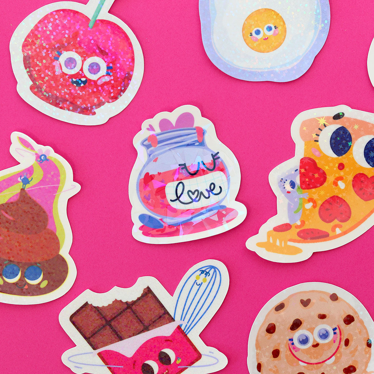 JULIESBUDDIES Love Jam Jar Individual Sticker