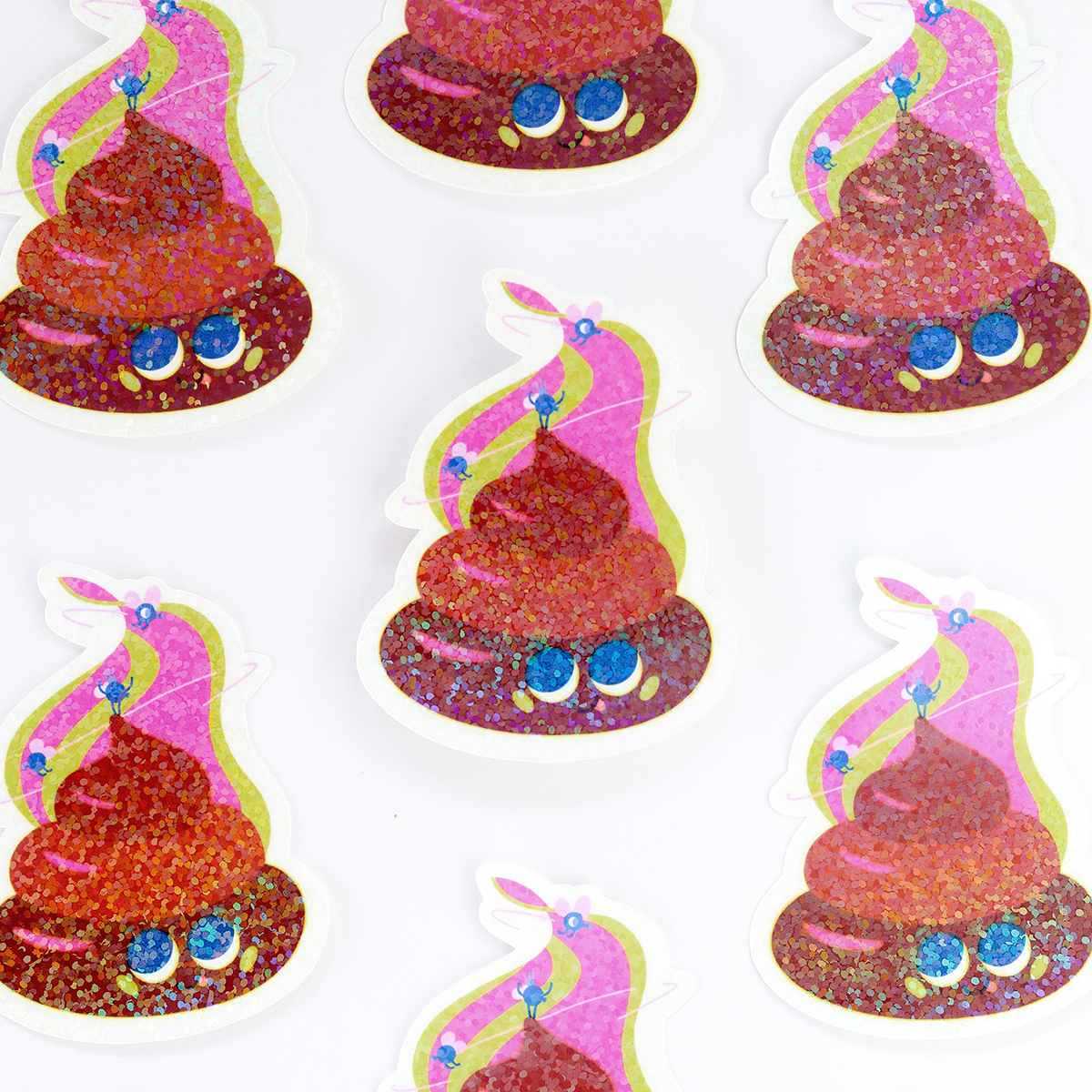 JULIESBUDDIES Happy Poop Individual Sticker