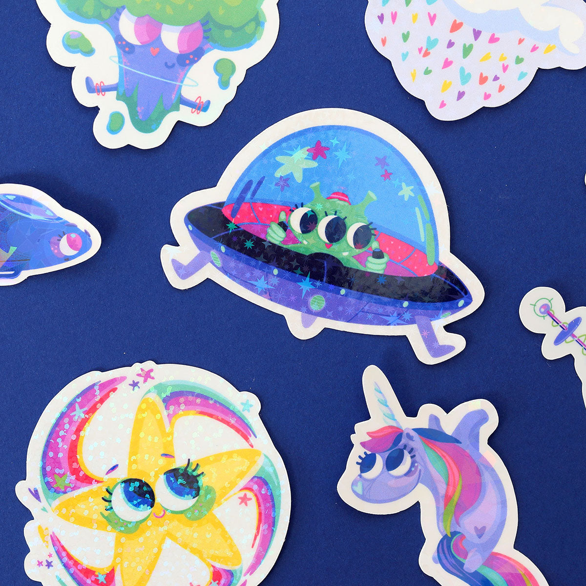 JULIESBUDDIES Rainbow Unicorn Individual Sticker