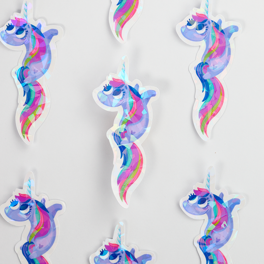 JULIESBUDDIES Autocollant individuel Licorne arc-en-ciel