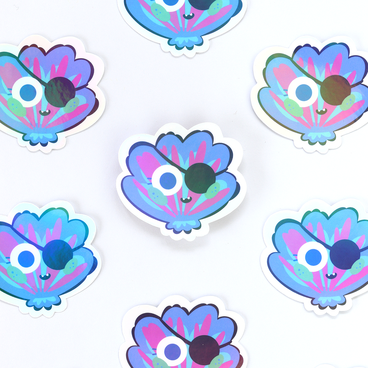 JULIESBUDDIES Seashell Pirate Individual Sticker