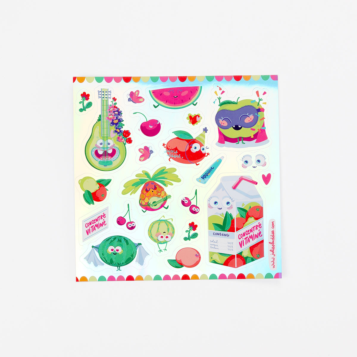 JULIESBUDDIES "Vitamined Celebration" Sticker Sheet