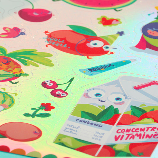 JULIESBUDDIES "Vitamined Celebration" Sticker Sheet