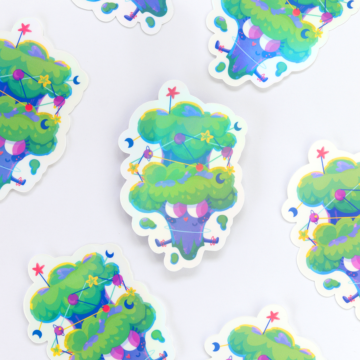 JULIESBUDDIES Cosmic Broccoli Individual Sticker