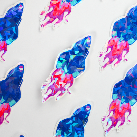 JULIESBUDDIES Autocollant individuel Fusée