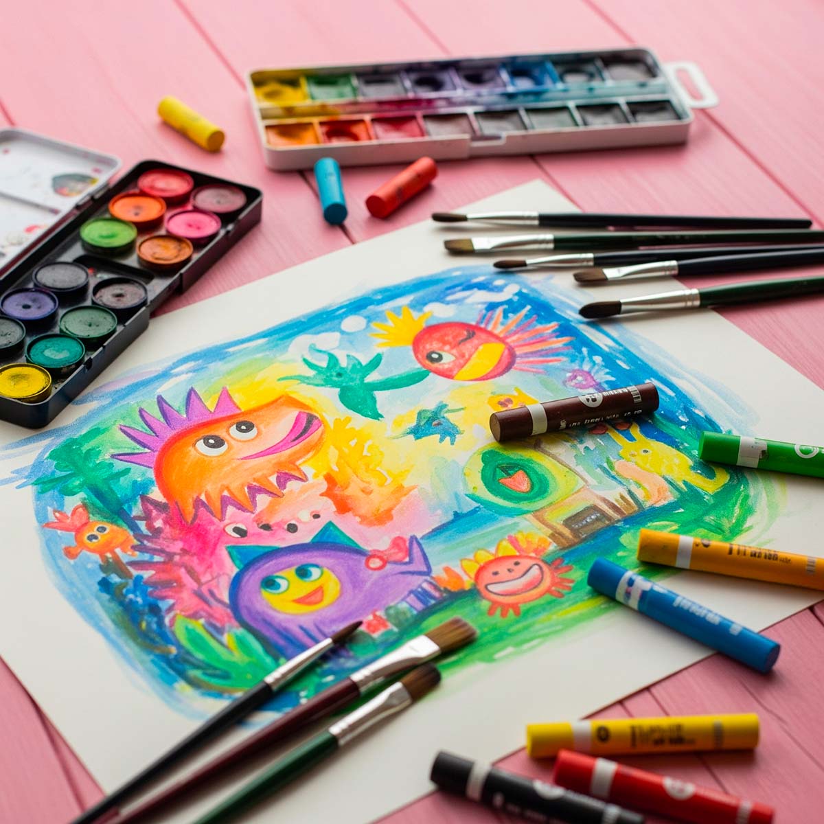 Explore les Techniques Artistiques - Stage de 3 jours pour enfants