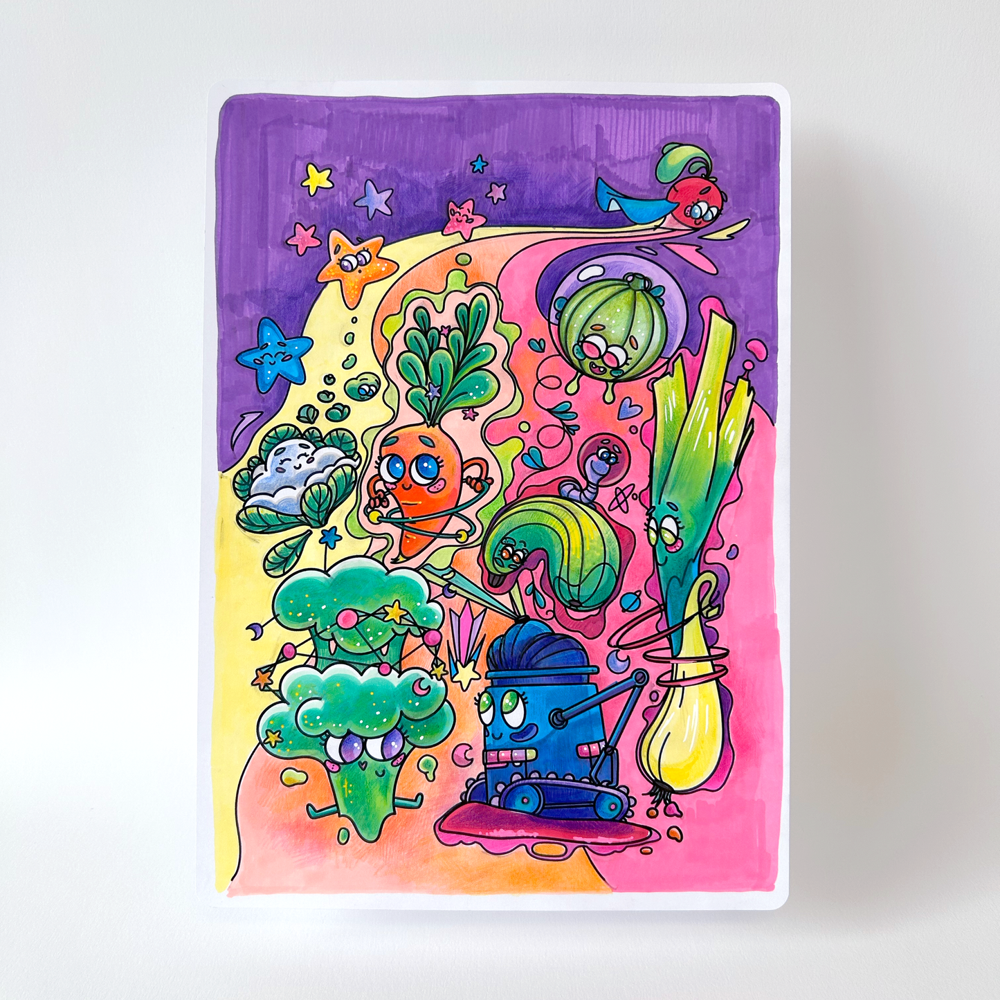 JULIESBUDDIES 4 coloring pages Space theme - Digital download