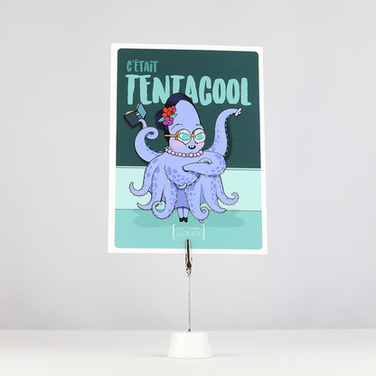 Carte postale de voeux "cétait tentacool"