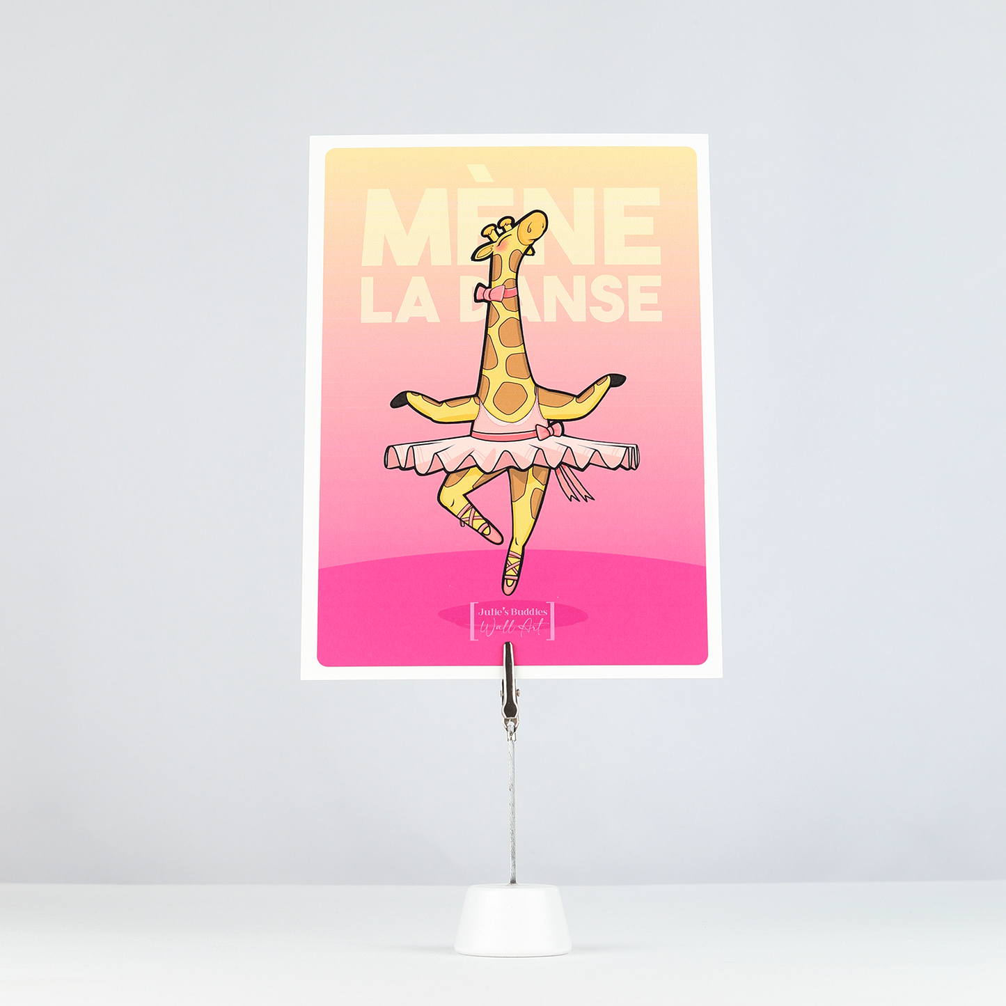 Carte postale girafe danseuse