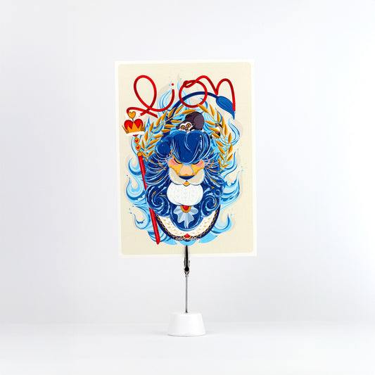 Carte postale JULIESBUDDIES Collection Astro LION