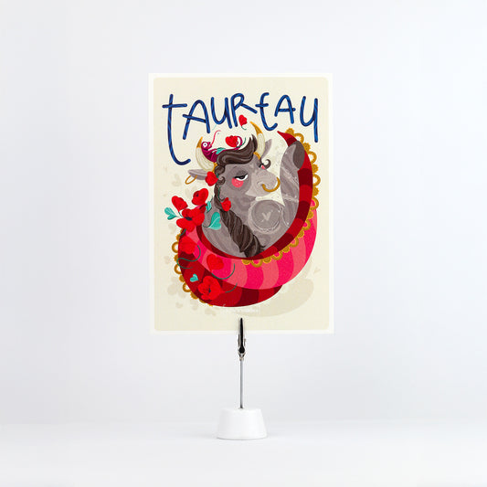 Carte postale JULIESBUDDIES Collection Astro TAUREAU