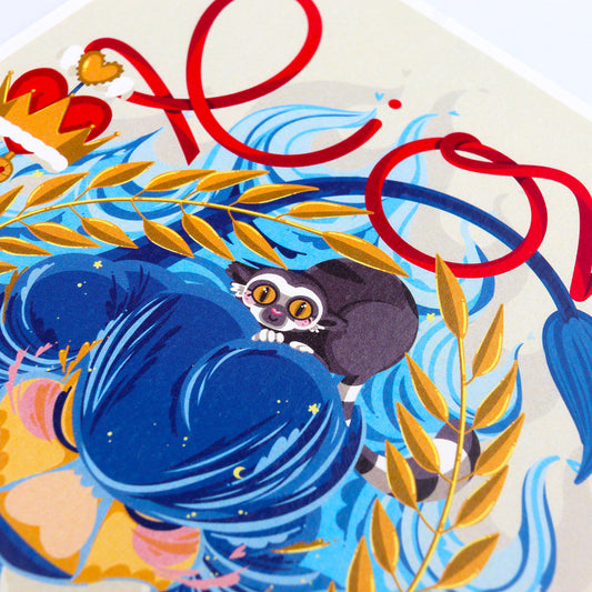 Carte postale JULIESBUDDIES Collection Astro LION