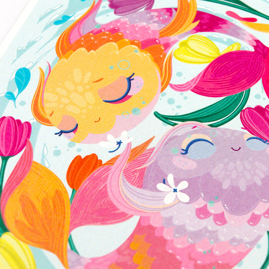 Carte postale JULIESBUDDIES Collection Astro POISSONS