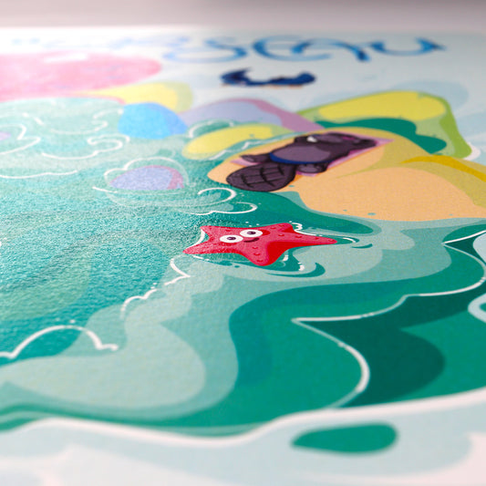 Affiche JULIESBUDDIES Collection Astro VERSEAU