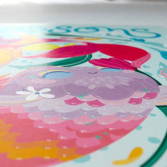 Affiche JULIESBUDDIES Collection Astro POISSONS