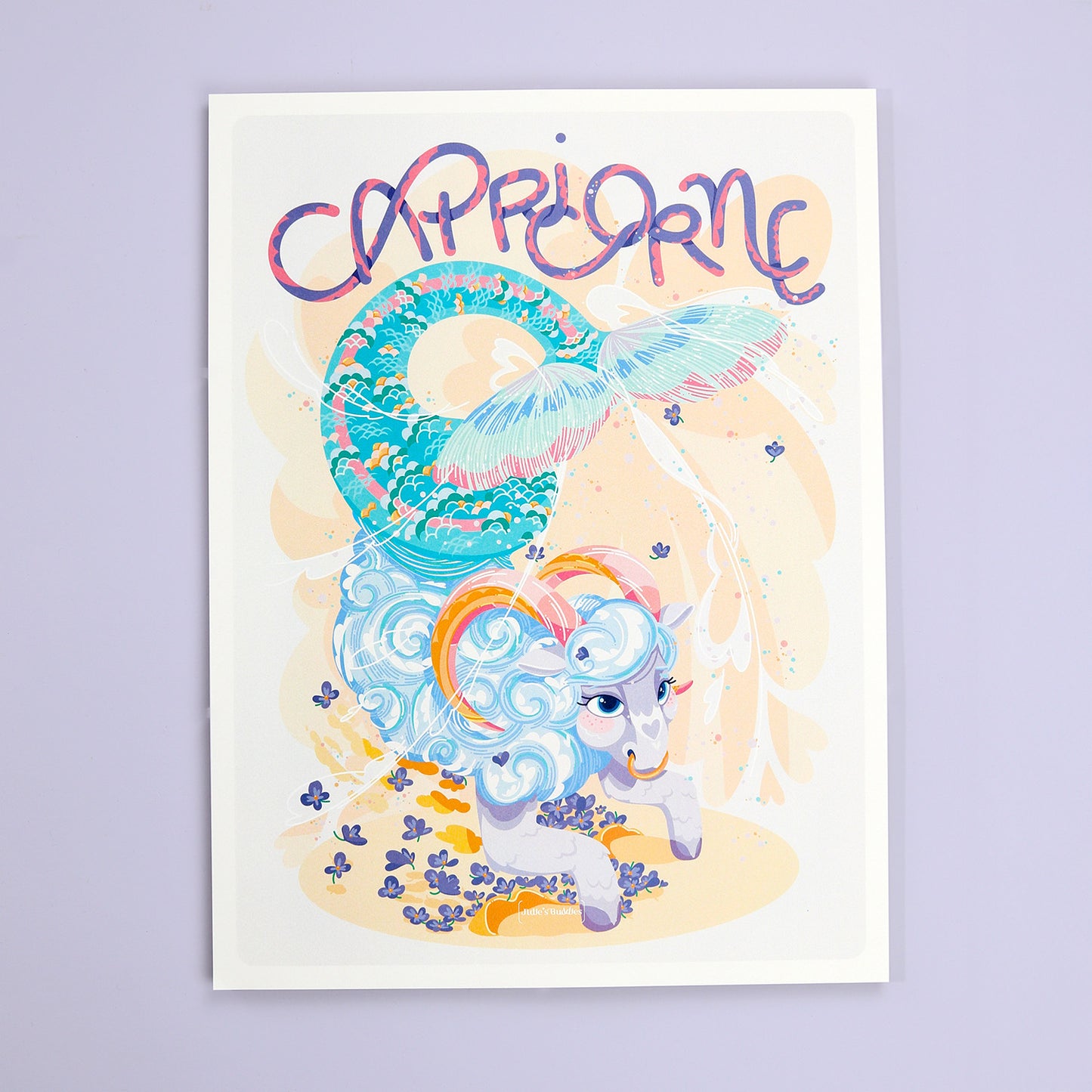 Affiche JULIESBUDDIES Collection Astro CAPRICORNE