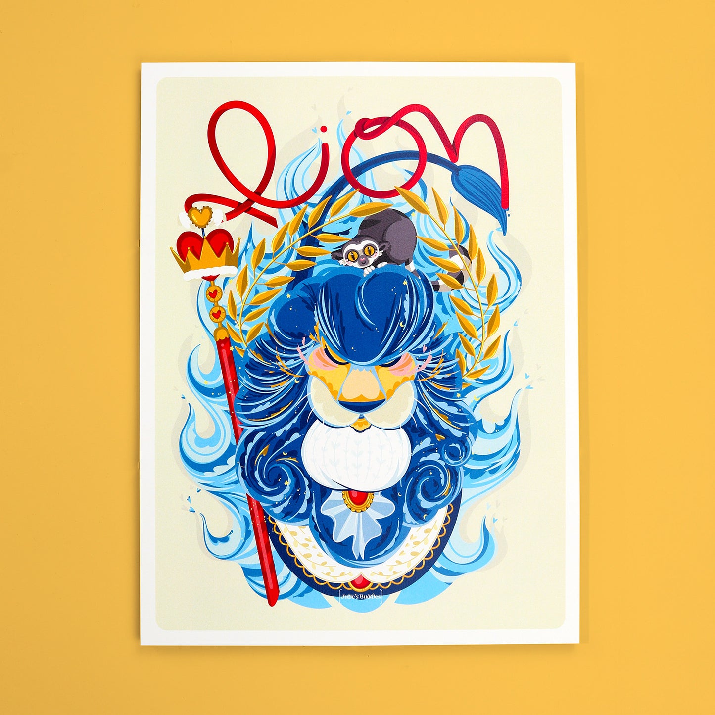 Affiche JULIESBUDDIES Collection Astro LION