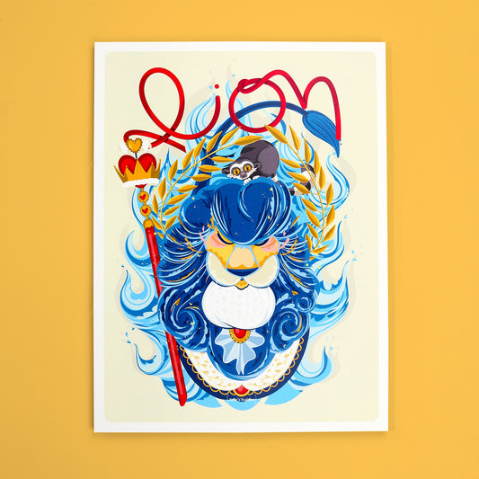 Affiche JULIESBUDDIES Collection Astro LION