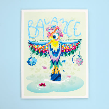Affiche JULIESBUDDIES Collection Astro BALANCE