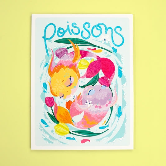 Affiche JULIESBUDDIES Collection Astro POISSONS