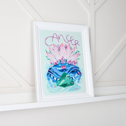 Affiche JULIESBUDDIES Collection Astro CANCER