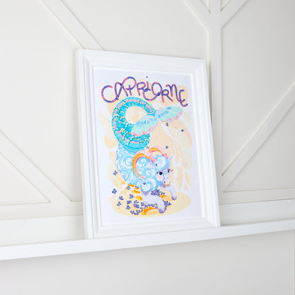 Affiche JULIESBUDDIES Collection Astro CAPRICORNE