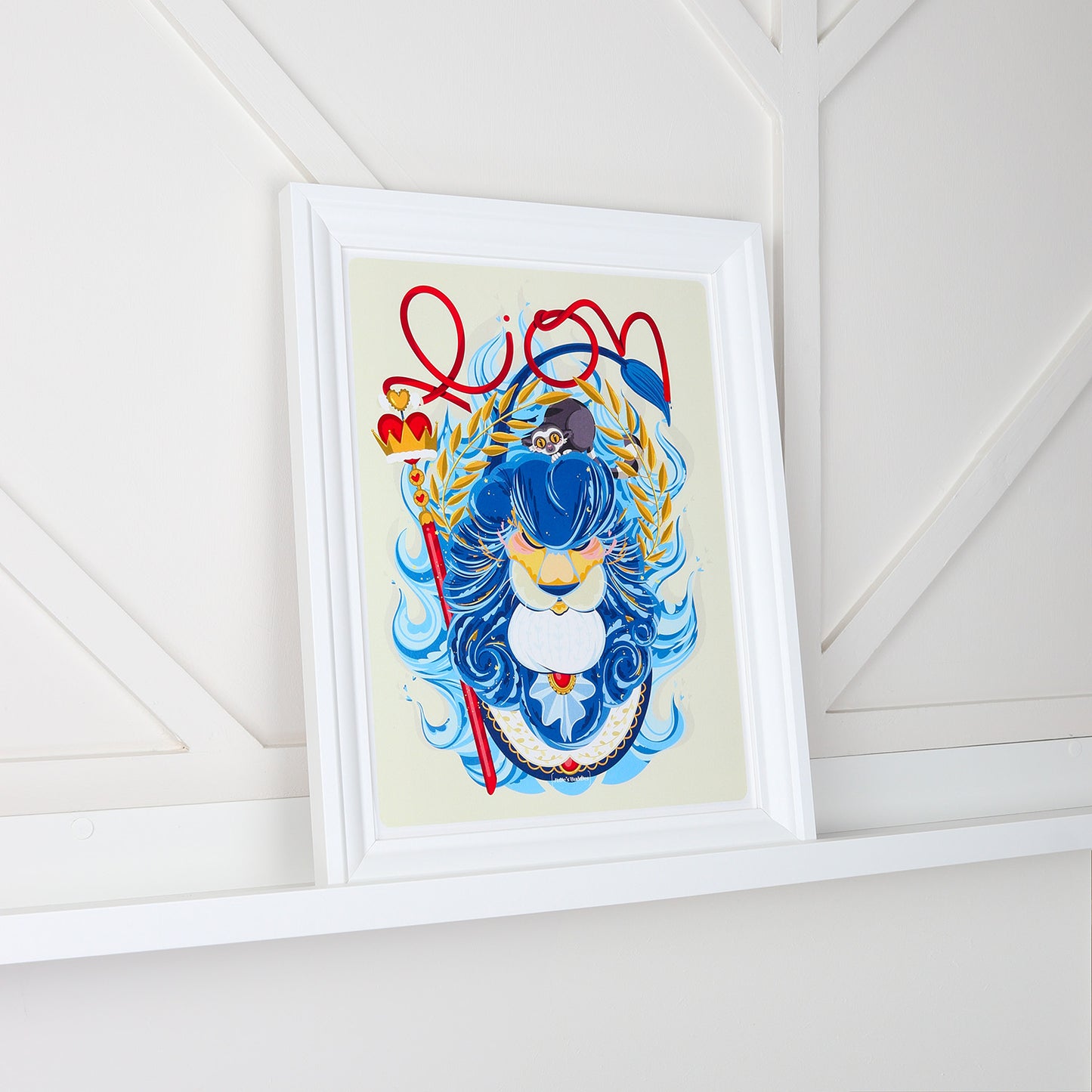 Affiche JULIESBUDDIES Collection Astro LION