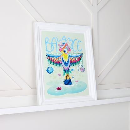 Affiche JULIESBUDDIES Collection Astro BALANCE