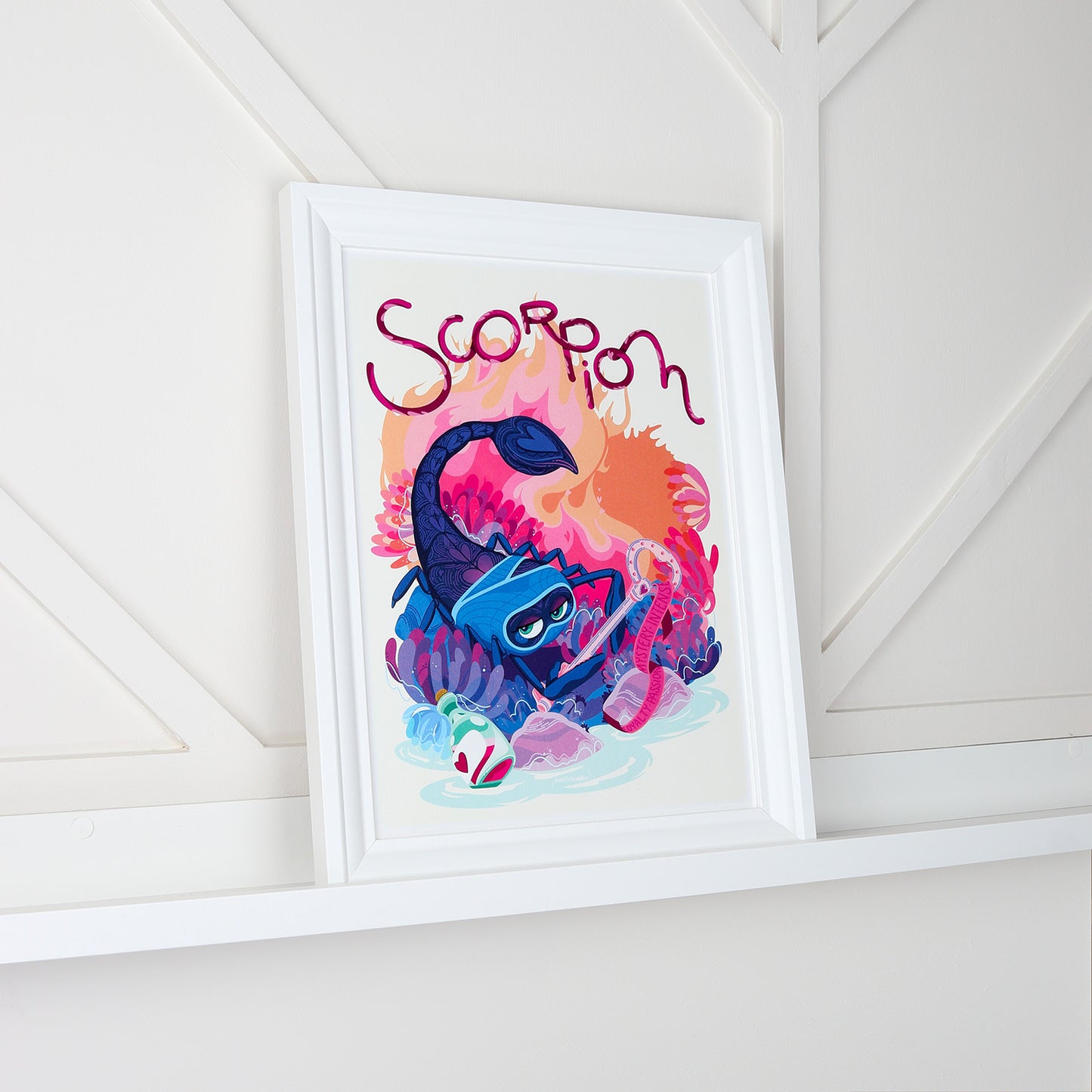 Affiche JULIESBUDDIES Collection Astro SCORPION