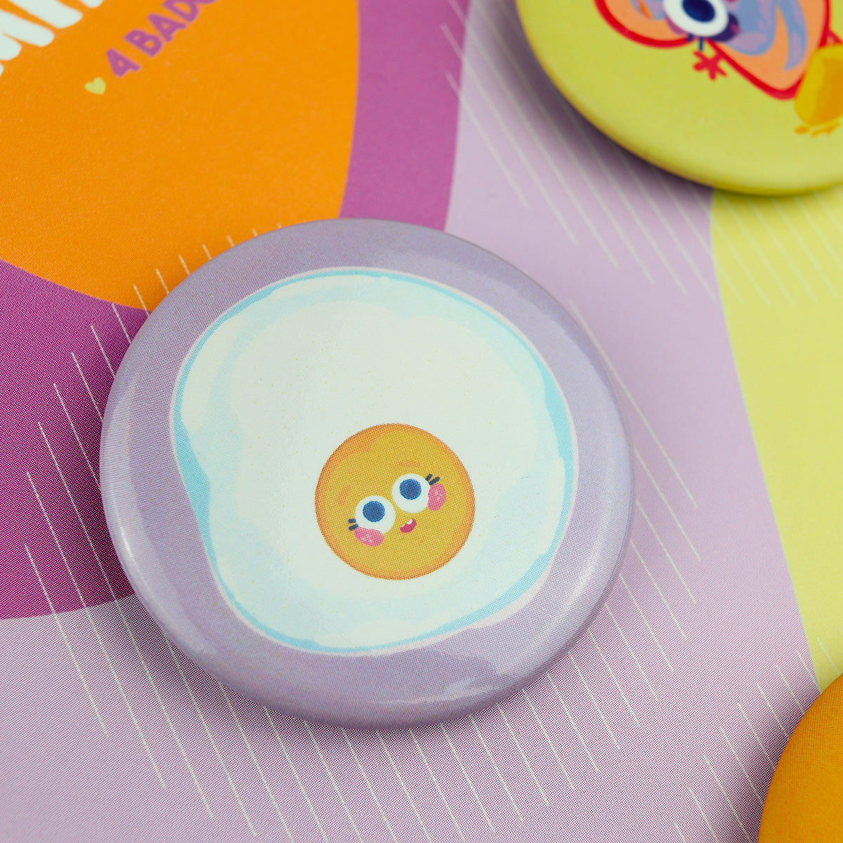  Pack petit-déjeuner JULIESBUDDIES - Lot de 4 badges