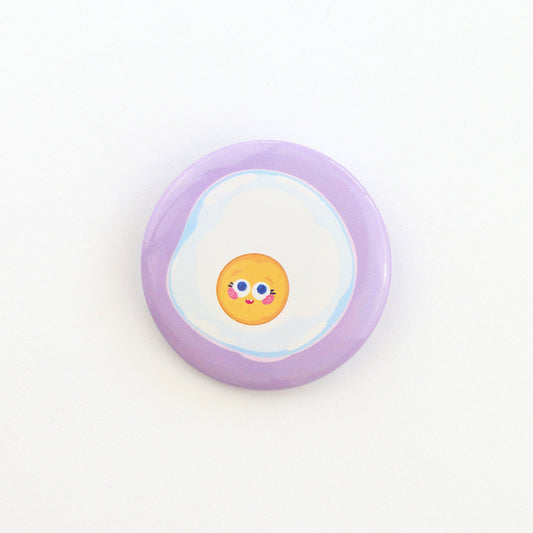 JULIESBUDDIES Button Pin Badge "Fried Egg"