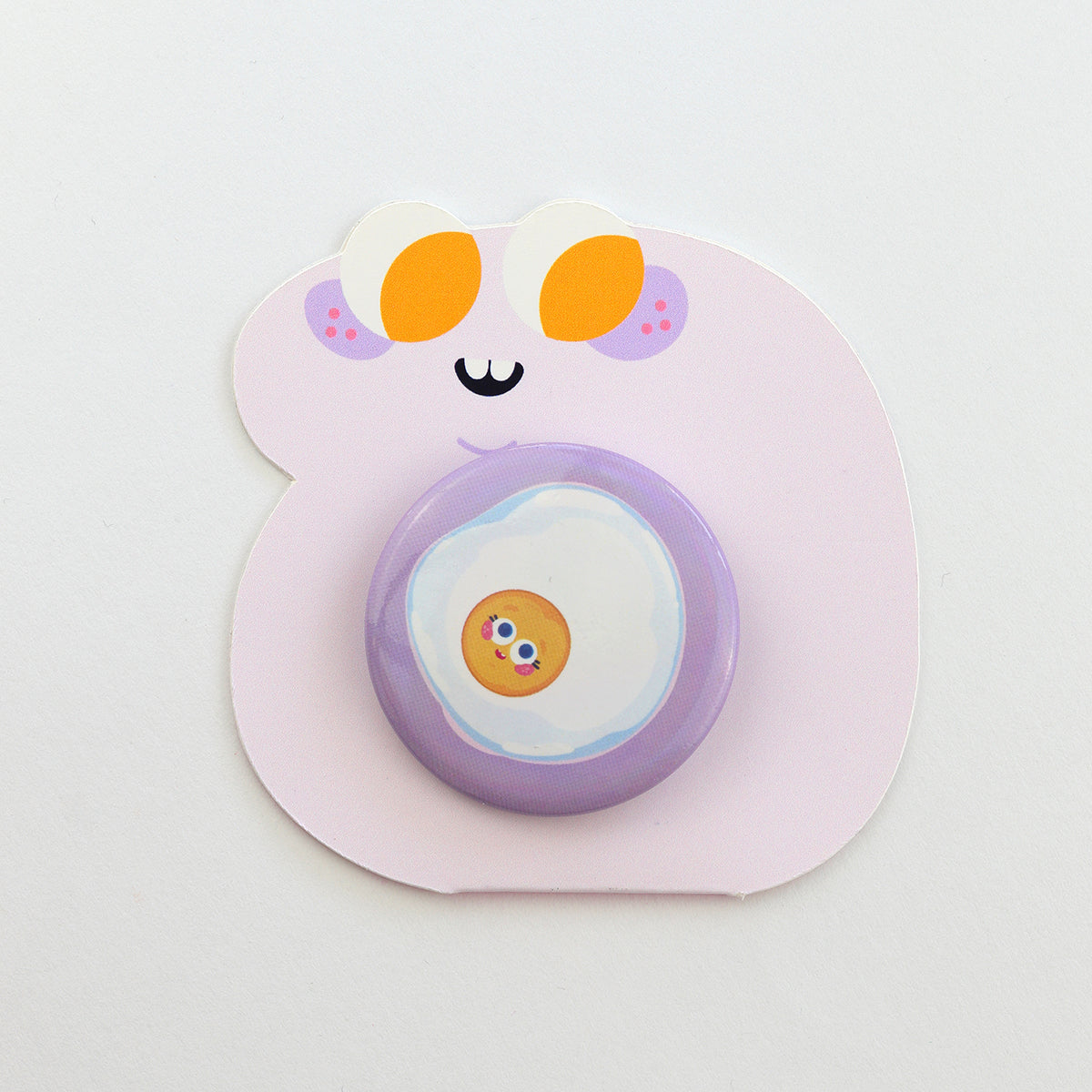 JULIESBUDDIES Button Pin Badge "Fried Egg"