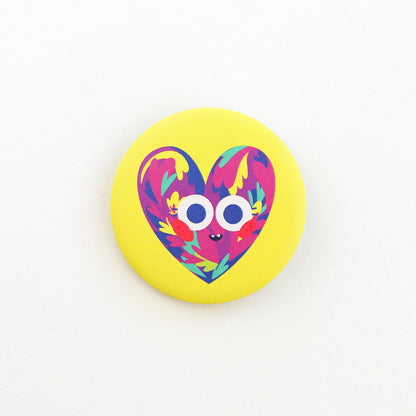 JULIESBUDDIES Button Pin Badge "Colorful Heart"
