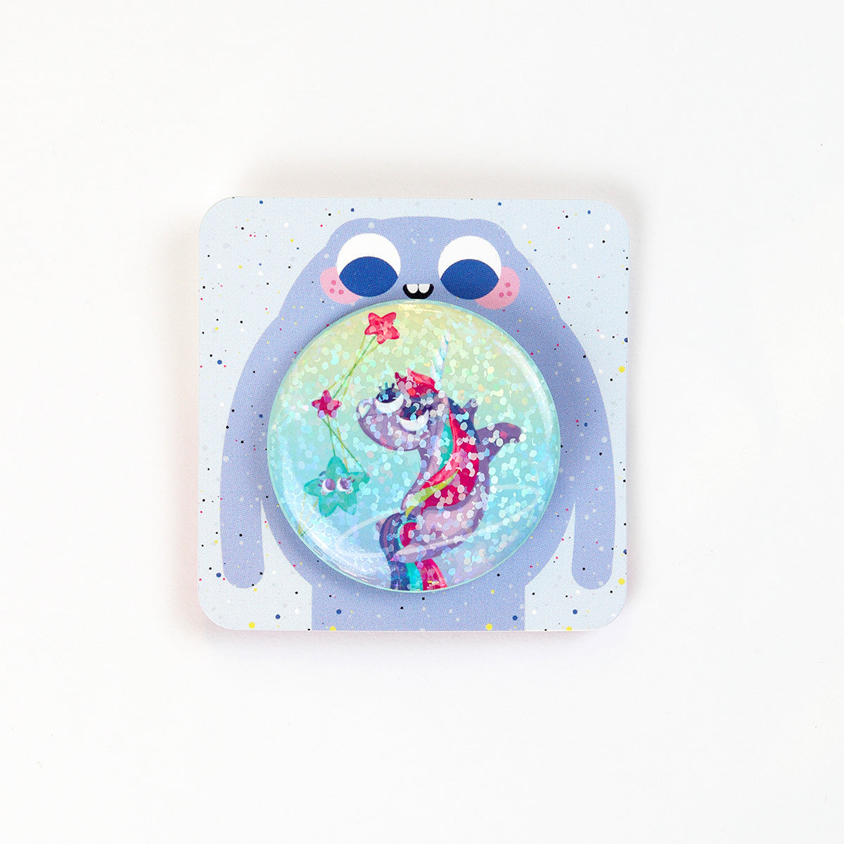 JULIESBUDDIES Button Pin Badge "Rainbow Unicorn"