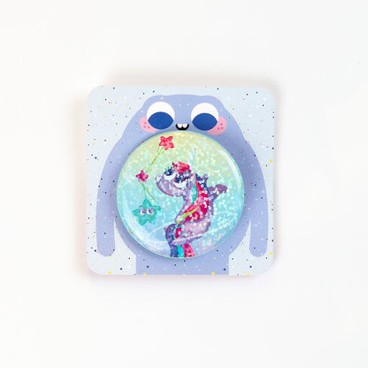 JULIESBUDDIES Button Pin Badge "Rainbow Unicorn"