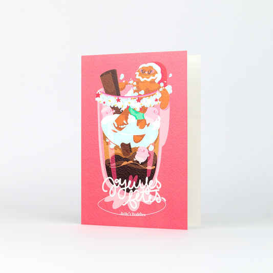 Carte de Voeux JULIESBUDDIES - Bonhomme pain d'épices