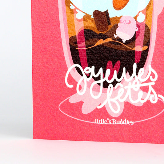 Carte de Voeux JULIESBUDDIES - Bonhomme pain d'épices