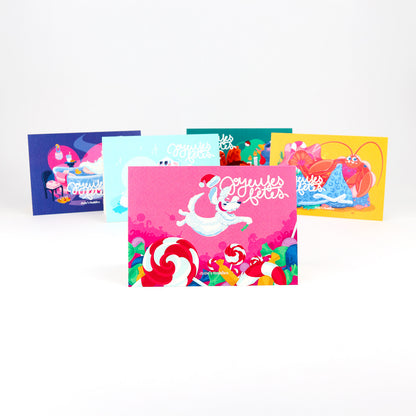 Carte de Voeux JULIESBUDDIES - Chien joyeux