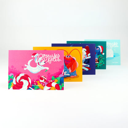 Carte de Voeux JULIESBUDDIES - Chien joyeux