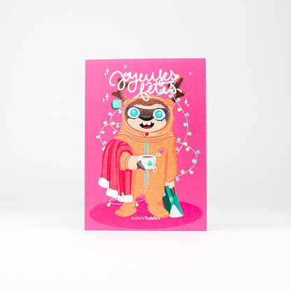 JULIESBUDDIES Greeting Card - Cozy Sloth